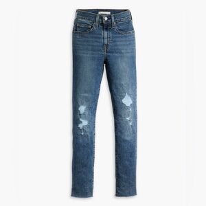 Levi's Blue Straight Leg Jeans with Classic Fit